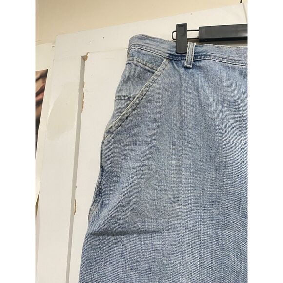 VTG Tommy Hilfiger Jean Shorts Mens 40 Carpenter Fit Blue Denim Baggy Skater Y2K - Picture 3 of 15